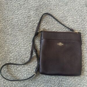 Coach Leather Kitt Crossbody Bag - Oxblood
